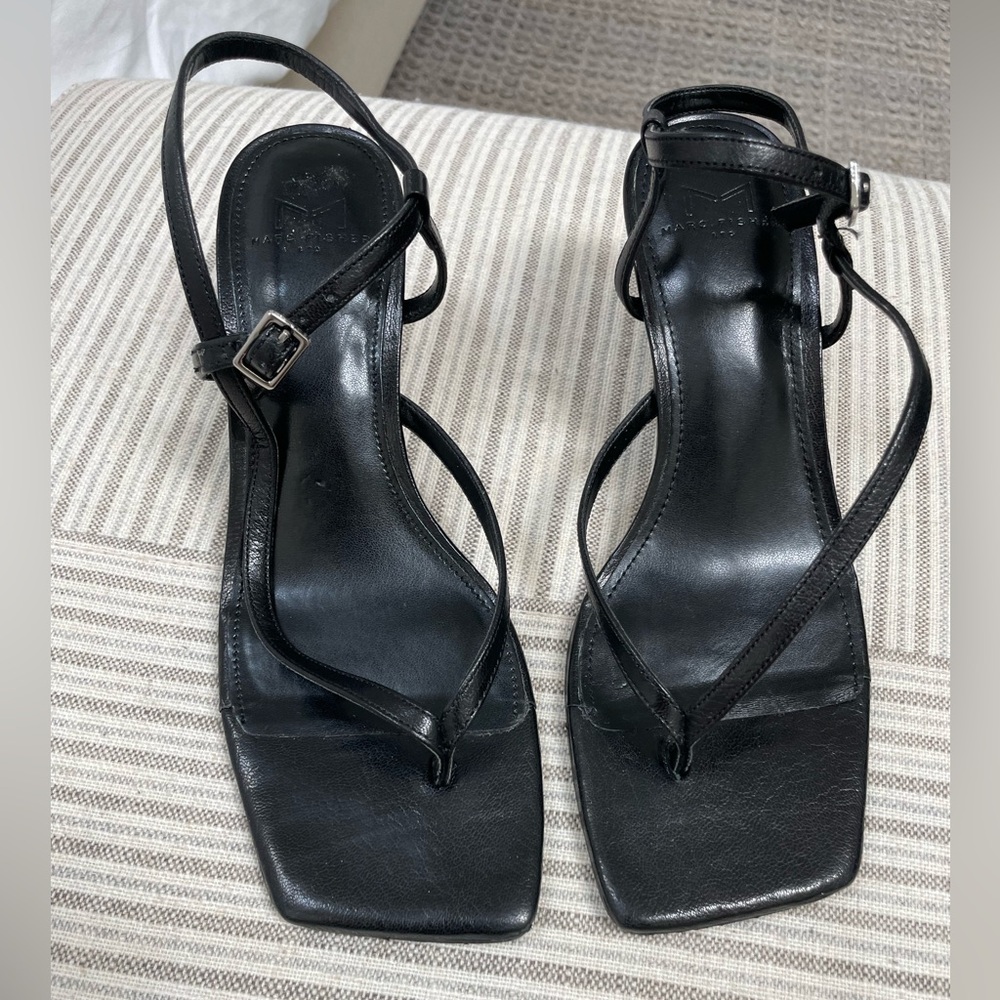 Marc Fisher Black Strappy Heels